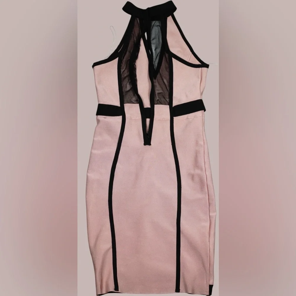 Valiant Paris Mesh Cutout Bodycon Dress L - Picture 10 of 12